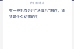 有一些毛衣会用“马海毛”制作，猜猜是什么动物的毛？