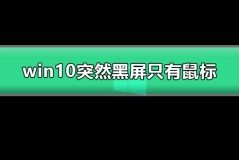 win10突然黑屏只有鼠标